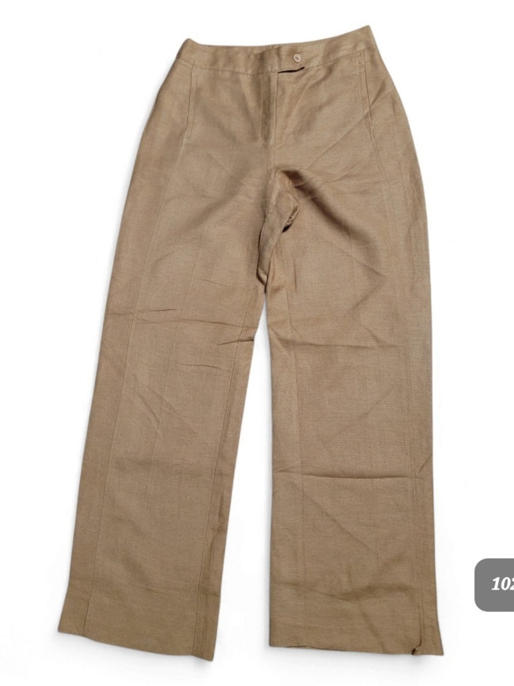 NYGARD - Sz. 10 Tan Linen Rayon Dress Pants